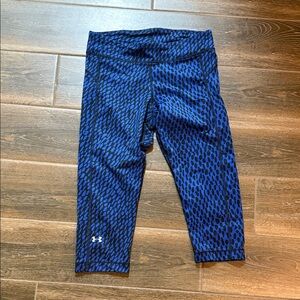 Under Armour Black and Blue Patterned Leggings